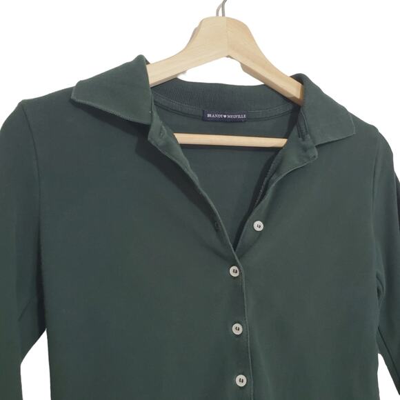 Brandy Melville | Caroline Button Up Collared Knit Top - Picture 3 of 7